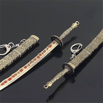 Amazon.co.jp: 【Sanjucos】 隕鉄の刀 ミニチュア 工芸品 武器